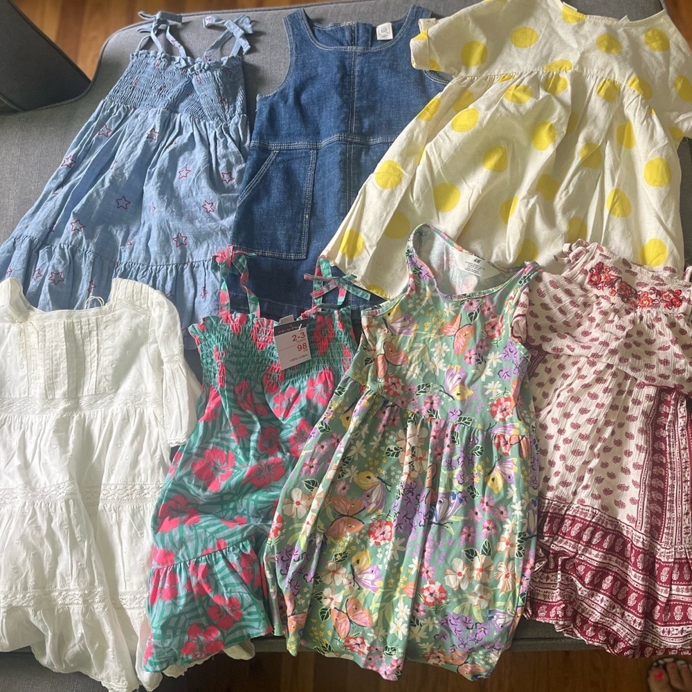 Set of toddler girl dresses